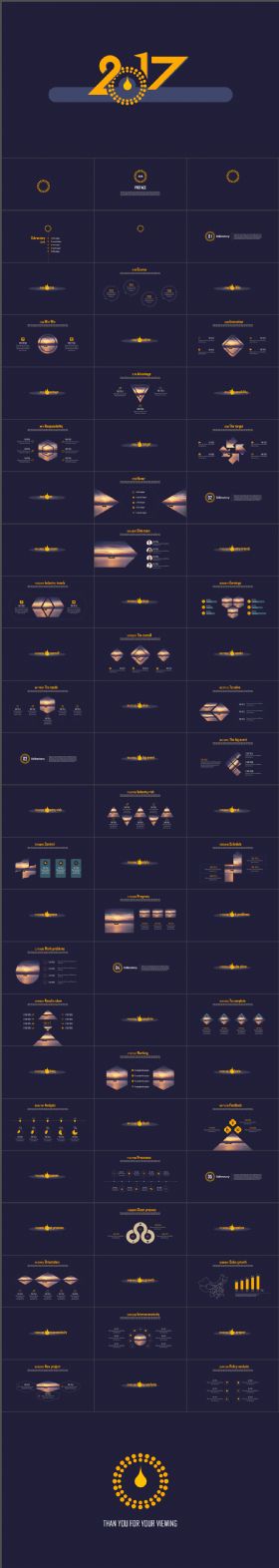 蓝色2018创意水滴总结计划简洁时尚创意总结计划年终总结汇报