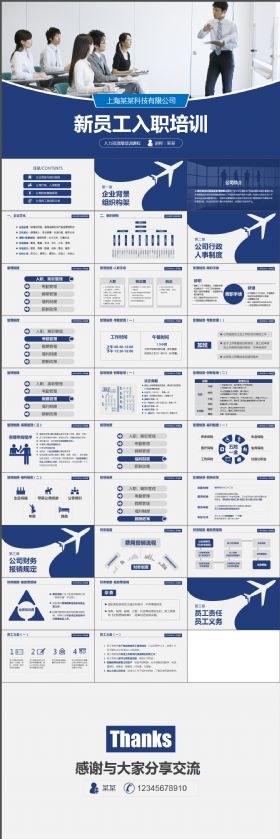 简约大气实用新员工入职培训企业培训人力资源PPT模板