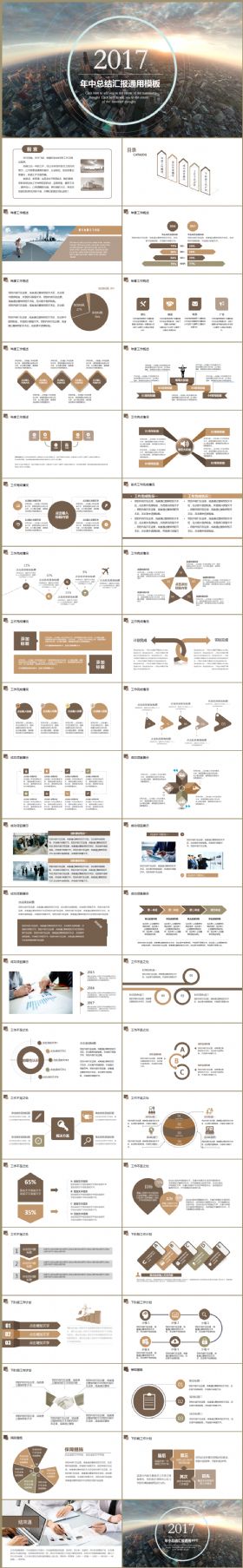 精品大气商务企业互联网金融电商年中工作总结汇报2017工作计划通用ppt