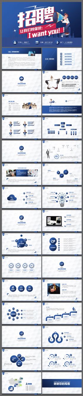 人事部招聘宣传PPT模板