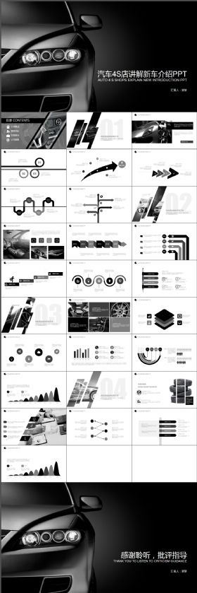 汽车装饰新车介绍汽车4S店讲解俱乐部专用车友会PPT