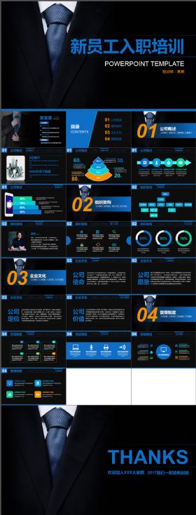 实用公司培训/新员工入职培训/岗前培训/校园宣讲等通用PPT模板