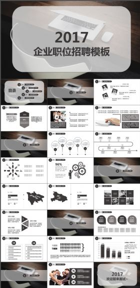2017企业招聘职位PPT