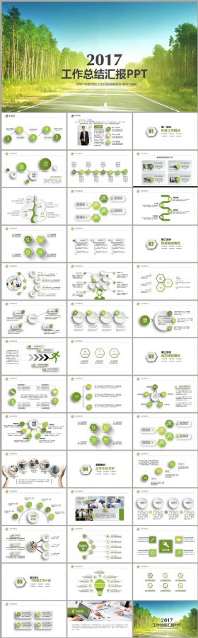 简约大气完整商务工作总结汇报2017工作计划述职培训PPT