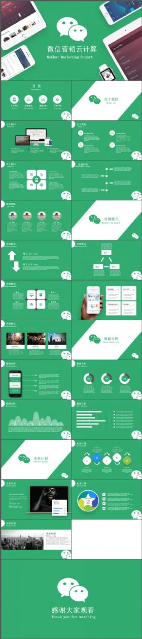 微信营销微信策划PPT模板