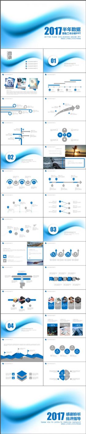 2017半年数据 报告工作分析PPTT