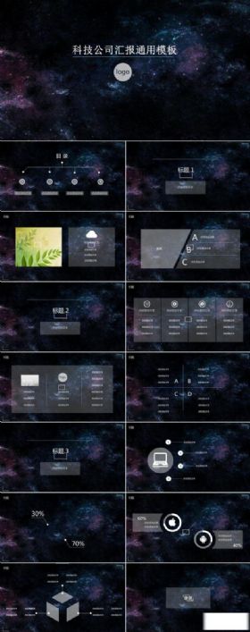 科技公司汇报通用ppt模板