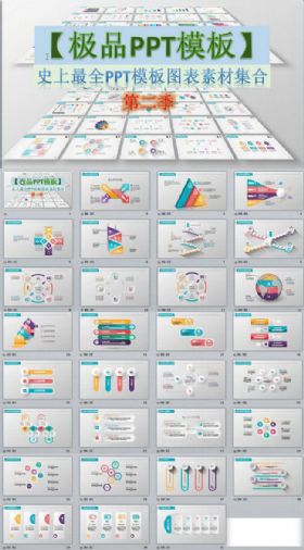 【极品PPT模板】史上最全PPT模板图表素材集合