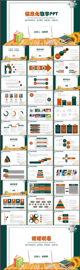 创意教育教学培训信息化教学通用动态PPT模板