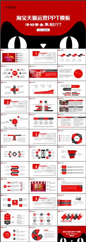 淘宝天猫商城双十一双十二活动策划品牌推广淘宝PPT